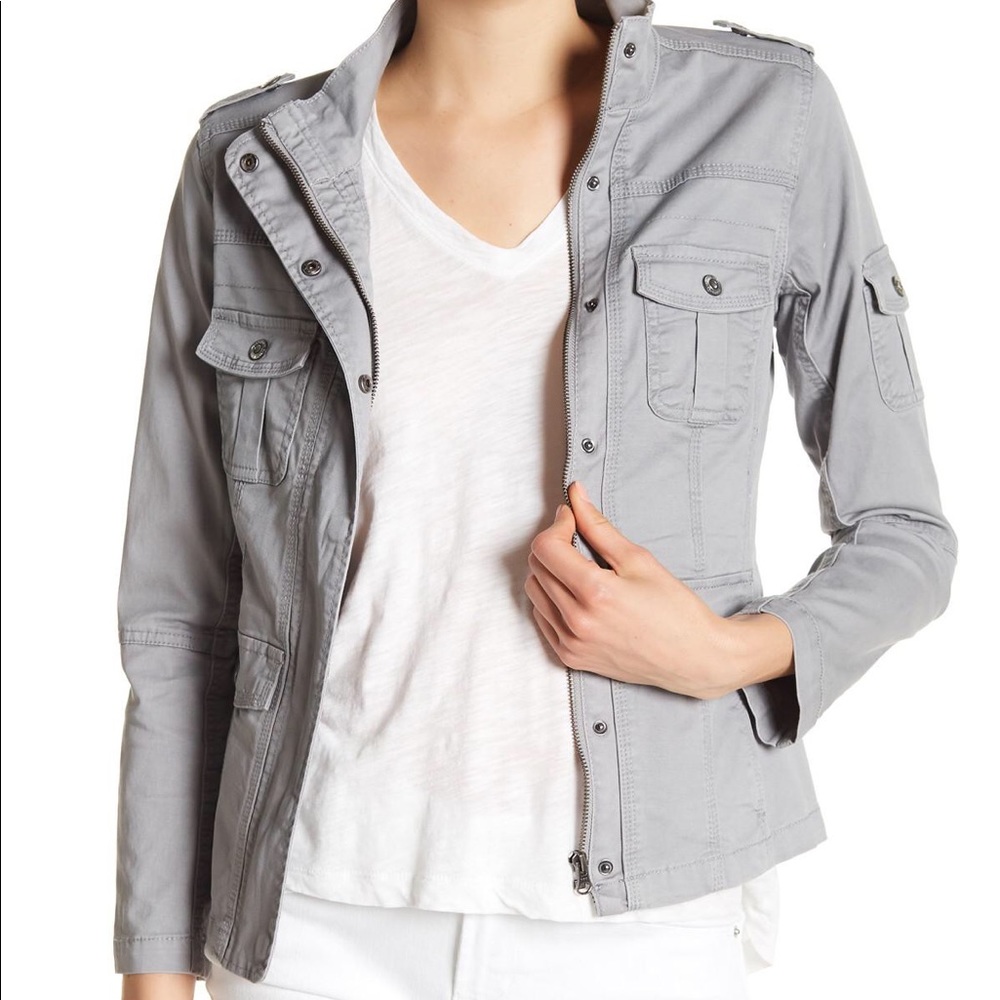 Kensie Gray Utility Jacket